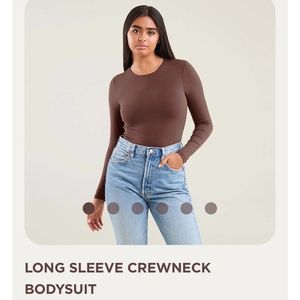 Nuuds Long Sleeve Crew Neck Bodysuit